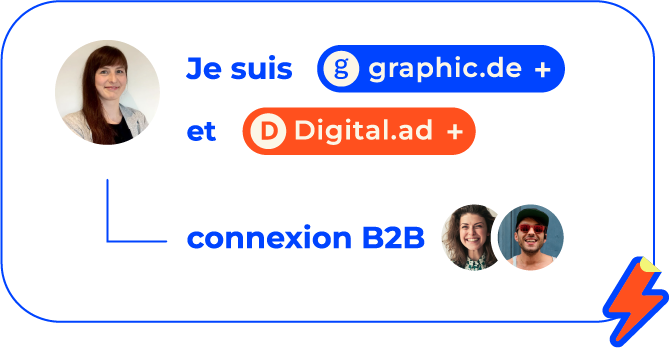 graphiste et digital addict connexion b2b